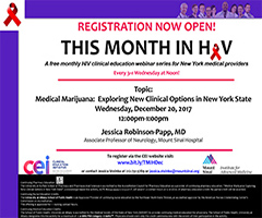 December This Month in HIV: Medical Marijuana: Exploring New Clinical Options in New York State